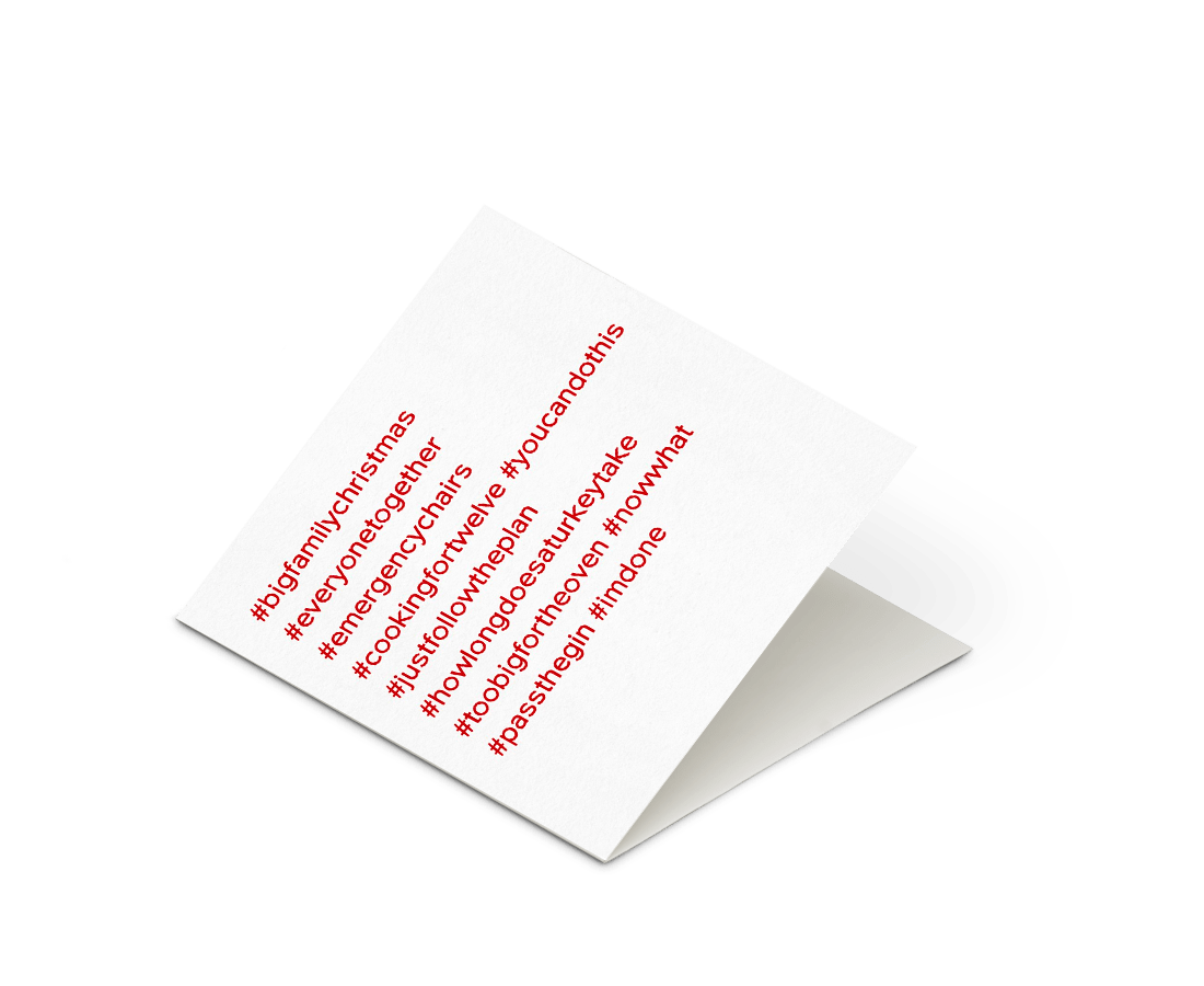 Card Nest - '#bigfamilychristmas' Christmas Card