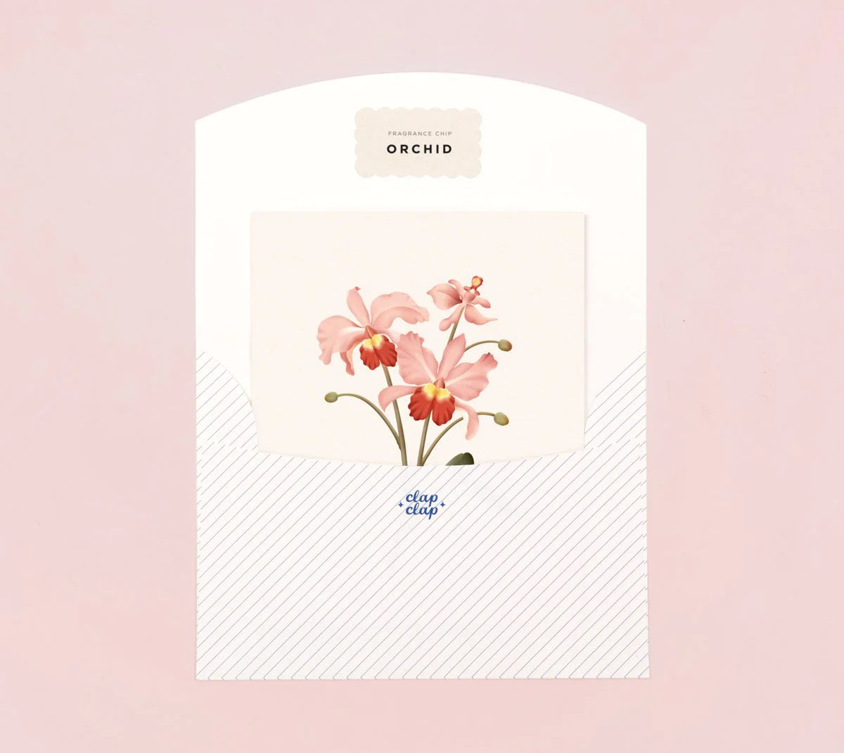 Botanical Scented Greeting Card Orchid