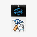 FGC Freo 'Flag Wave' Glitter Sticker