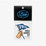 FGC Freo 'Flag Wave' Glitter Sticker