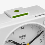 Braun BC02XW Travel Alarm Clock in White with Snooze & Light
