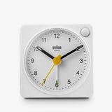 Braun BC02XW Travel Alarm Clock in White with Snooze & Light