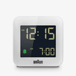 Braun BC08W Digital LCD Alarm Clock in White