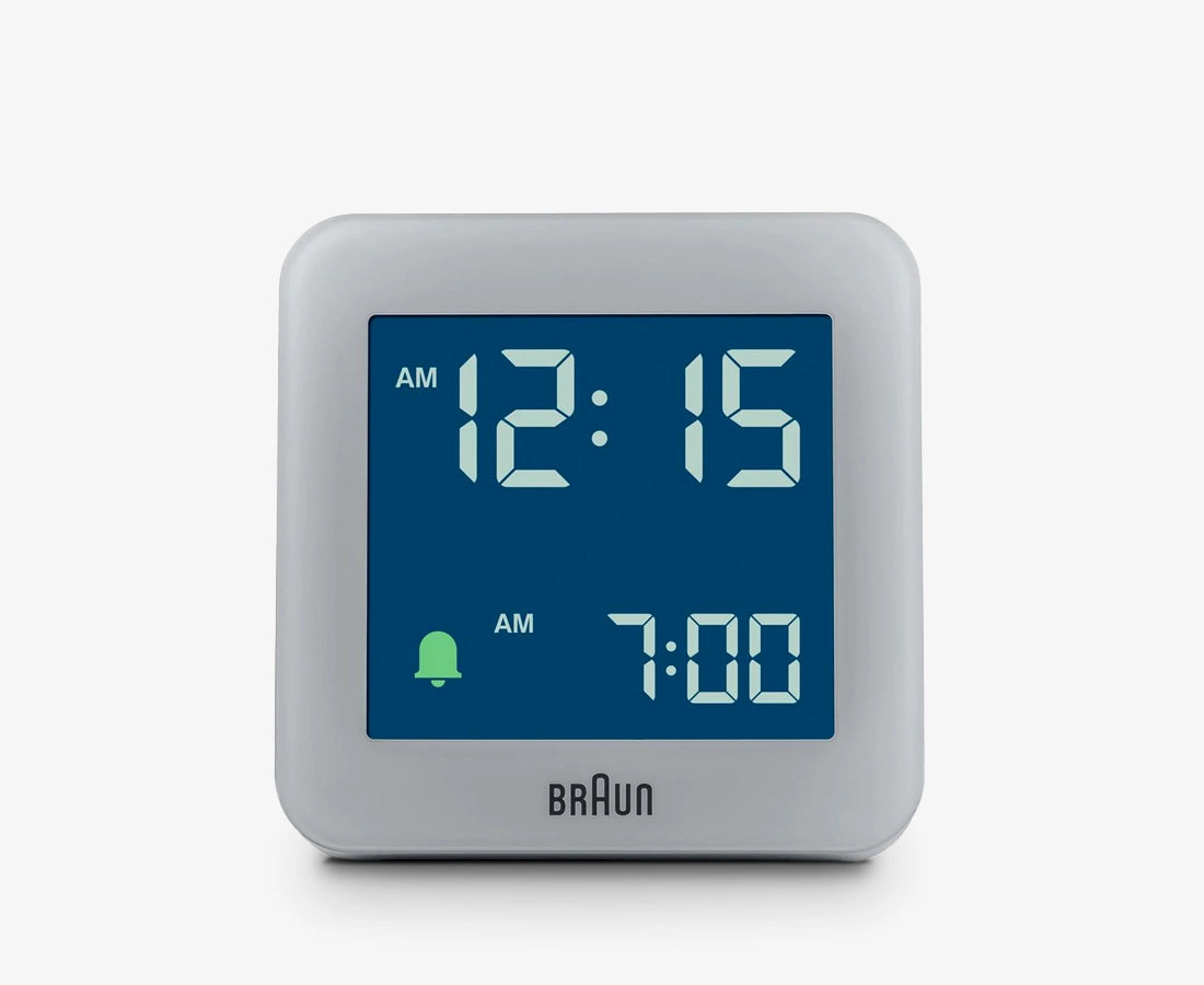 Braun BC09G LCD Alarm Clock in Grey 100th Anniversary