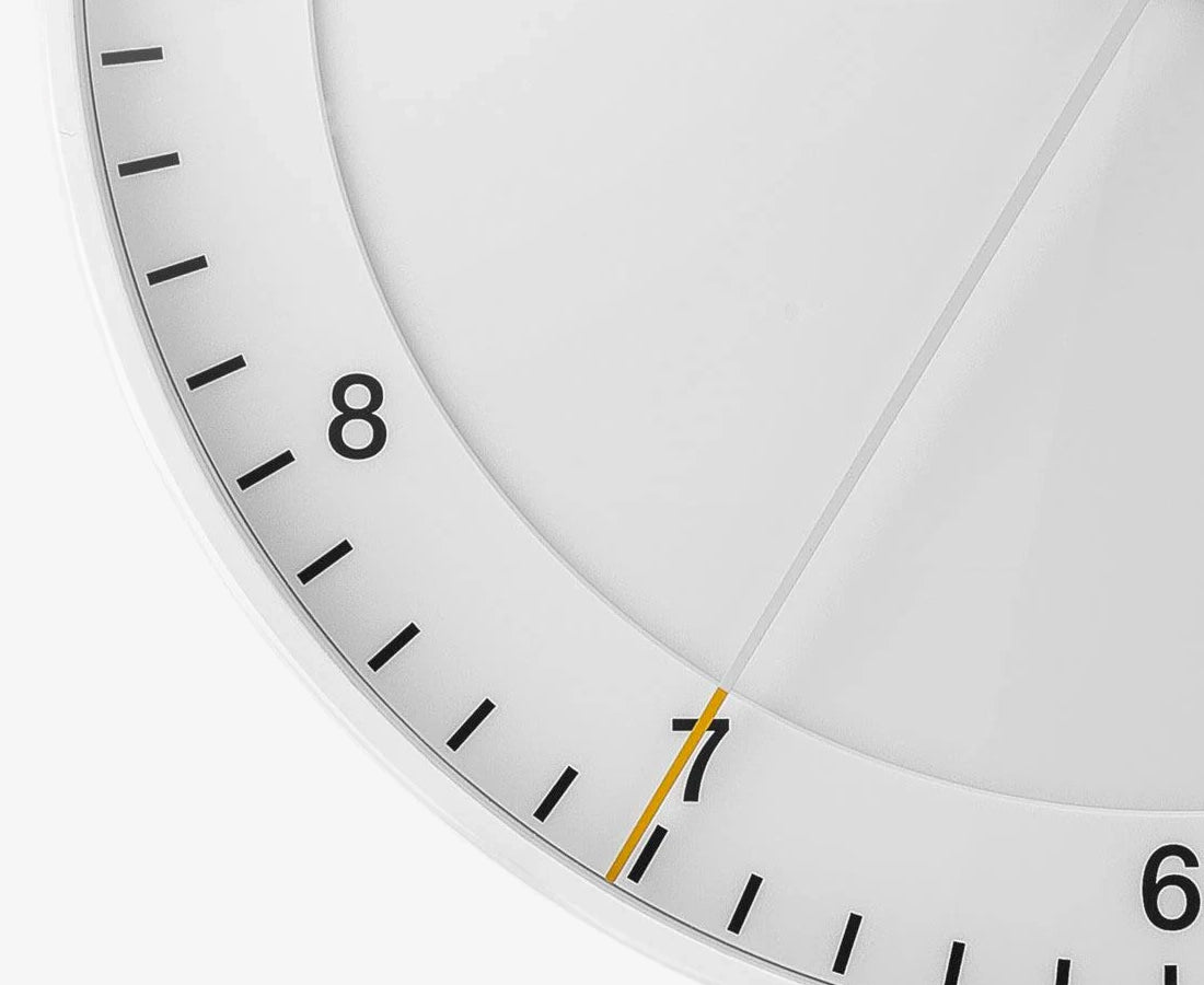 Braun BC17W 30cm Silent Sweep Wall Clock in White