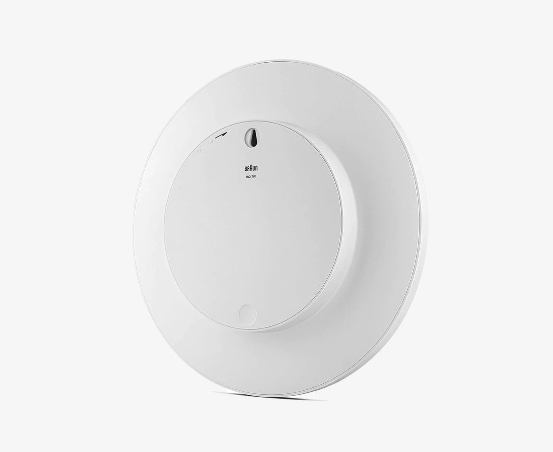Braun BC17W 30cm Silent Sweep Wall Clock in White