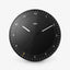 Braun 30cm Silent Sweep Wall Clock in Black BC17B