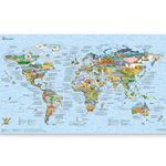 Awesome Maps Bucketlist Scratch Map Poster