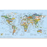 Awesome Maps Bucketlist Scratch Map Poster