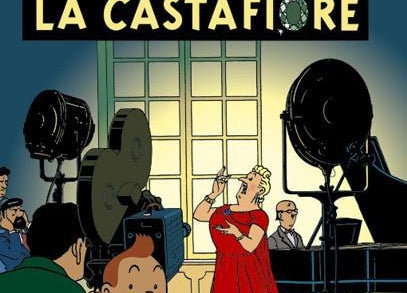 The Adventures of Tintin: Les Bijoux De La Castafiore Poster in French. 50x70cm. Moulinsart. Compendium Design Store. AfterPay, ZipPay accepted.