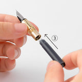 Traveler's Company Japan Brass fountain pen ink refills. Traveler's Company Japan. Compendium Design Store. AfterPay, ZipPay accepted.