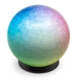 540 Colours 3D Sphere Puzzle by Clemens Habicht. Stand included.