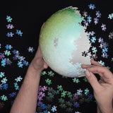 540 Colours 3D Sphere Puzzle by Clemens Habicht. Stand included.