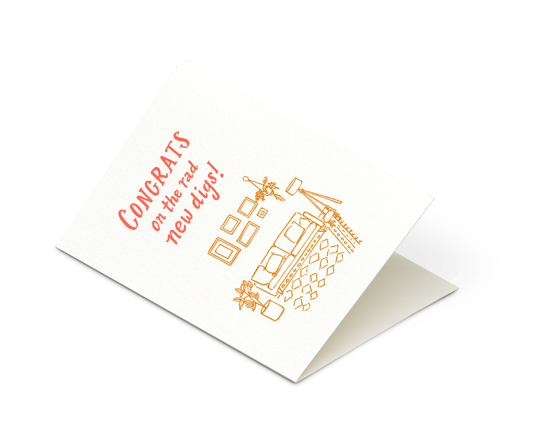 Odd Daughter - 'Congrats on the rad new digs!' Card