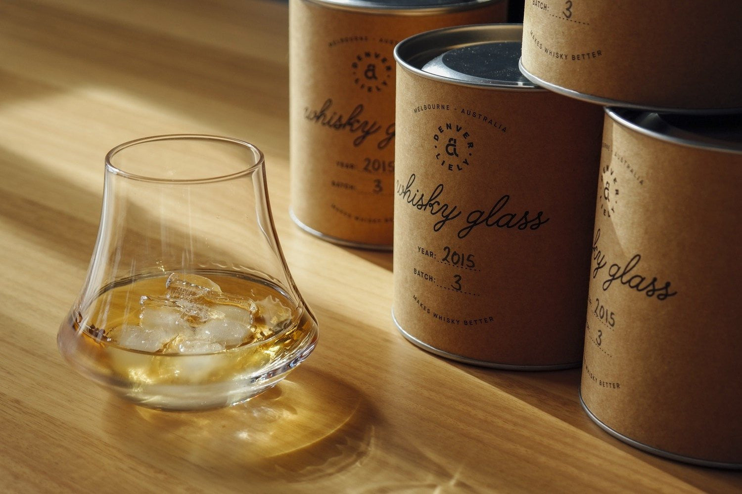 Denver & Liely Novelty Whiskey glass by Denver & Liely