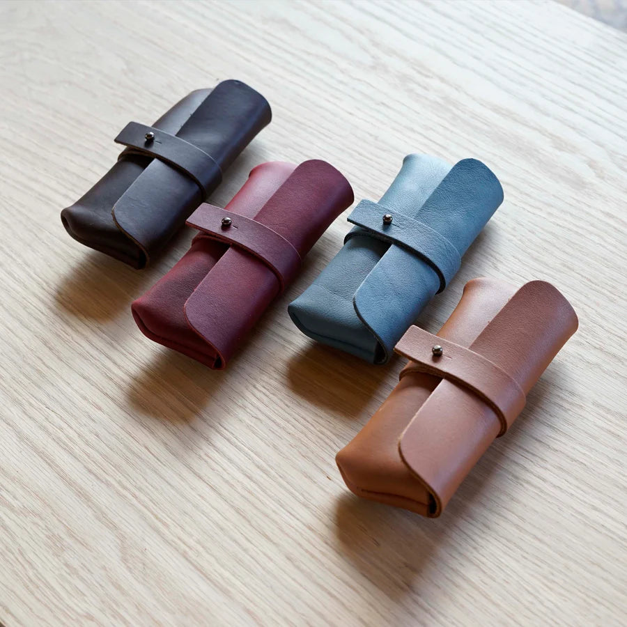 Isaac Francis Leather Eyewear Roll