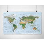 Awesome Maps Surf Trip Map Re-Writable "Green Map" Edition Poster