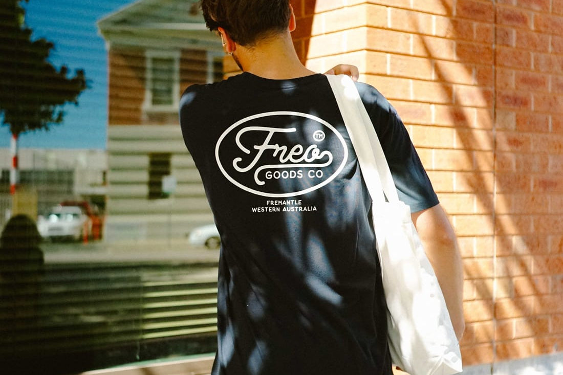 Freo Goods Co. Organic Cotton Tee #1 in Navy