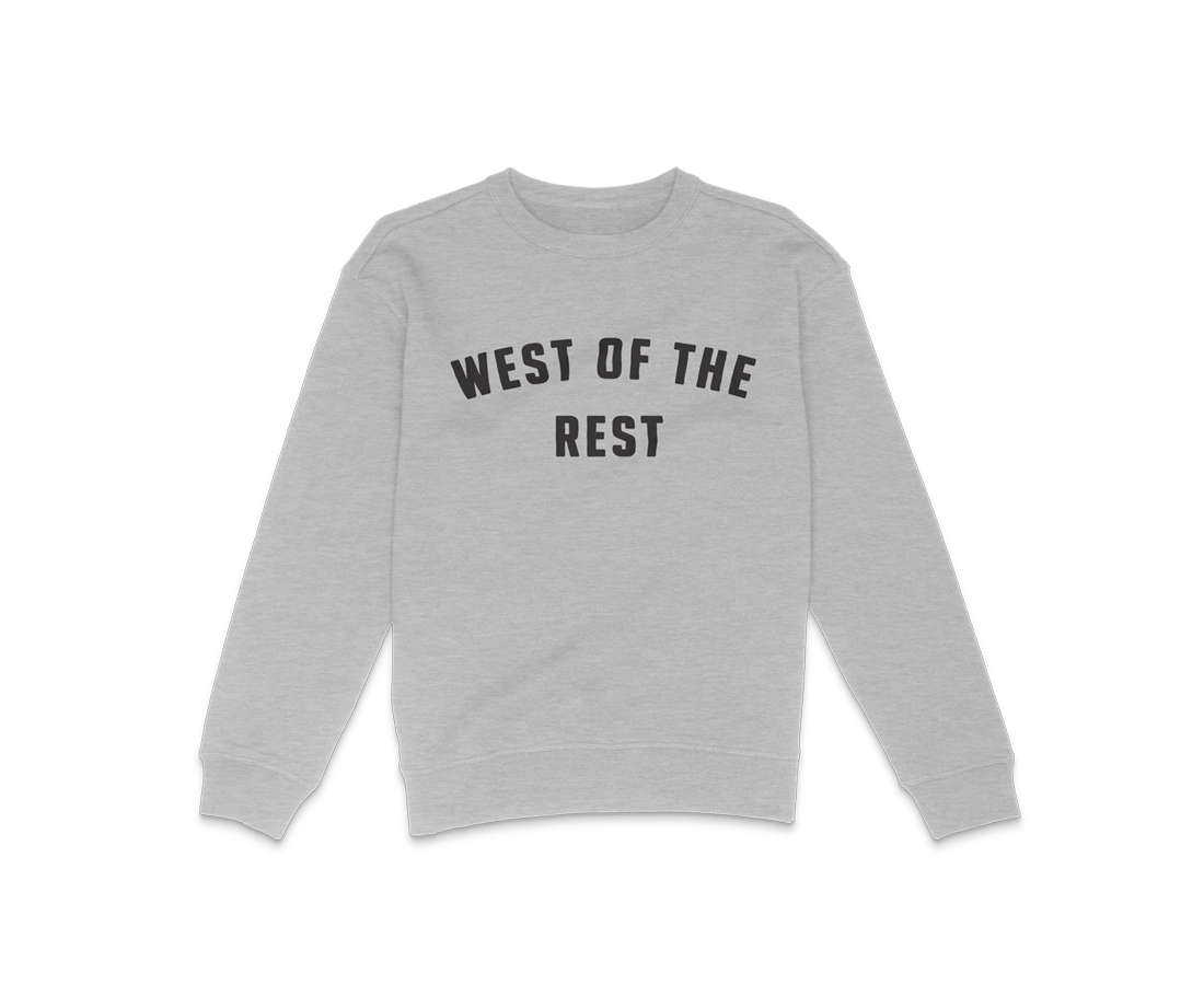 'West Of The Rest' Sweater · Womens in Grey Marle