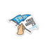FGC Freo 'Flag Wave' Glitter Sticker