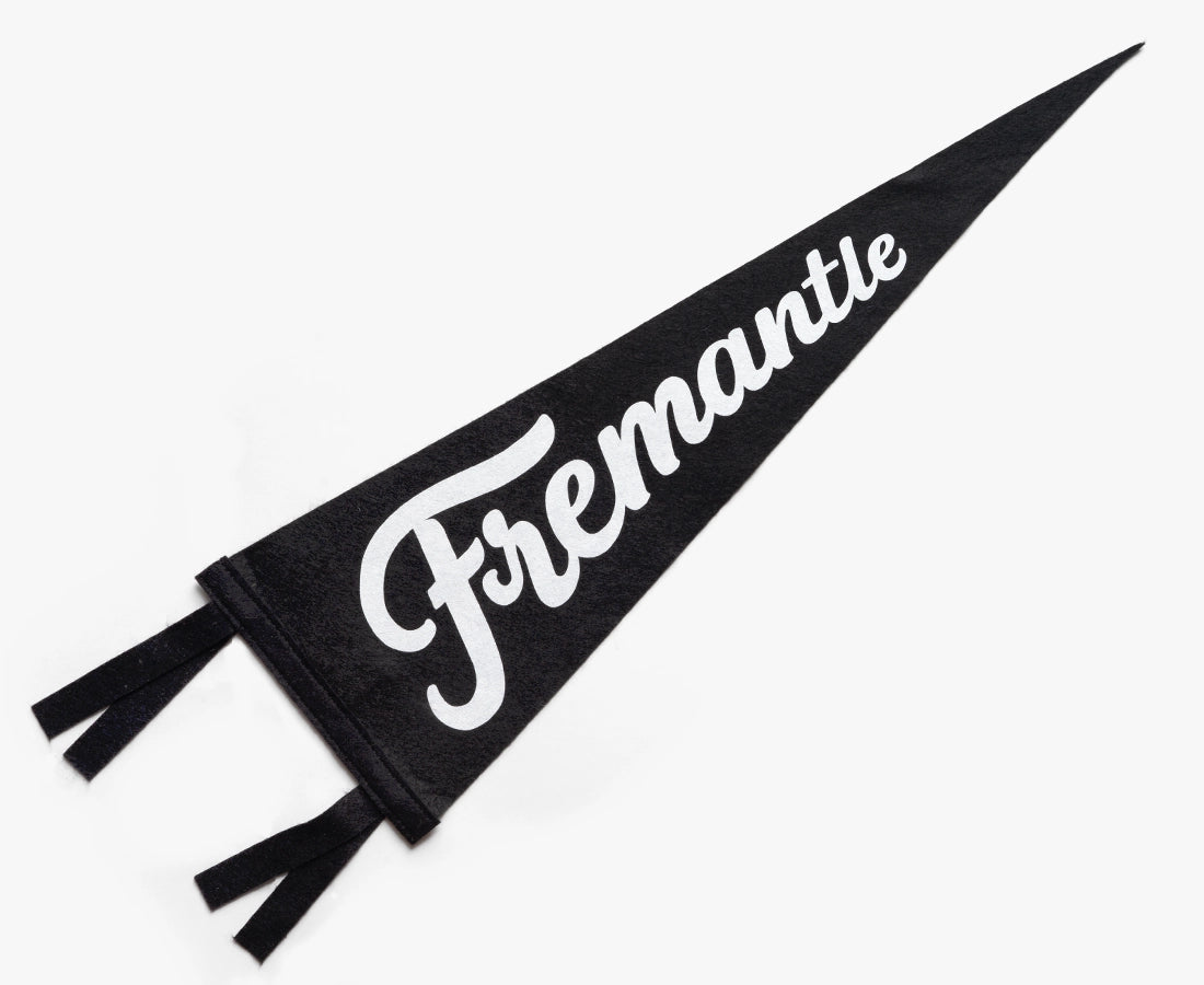 Fremantle Pennant Flag Black (Second Edition)