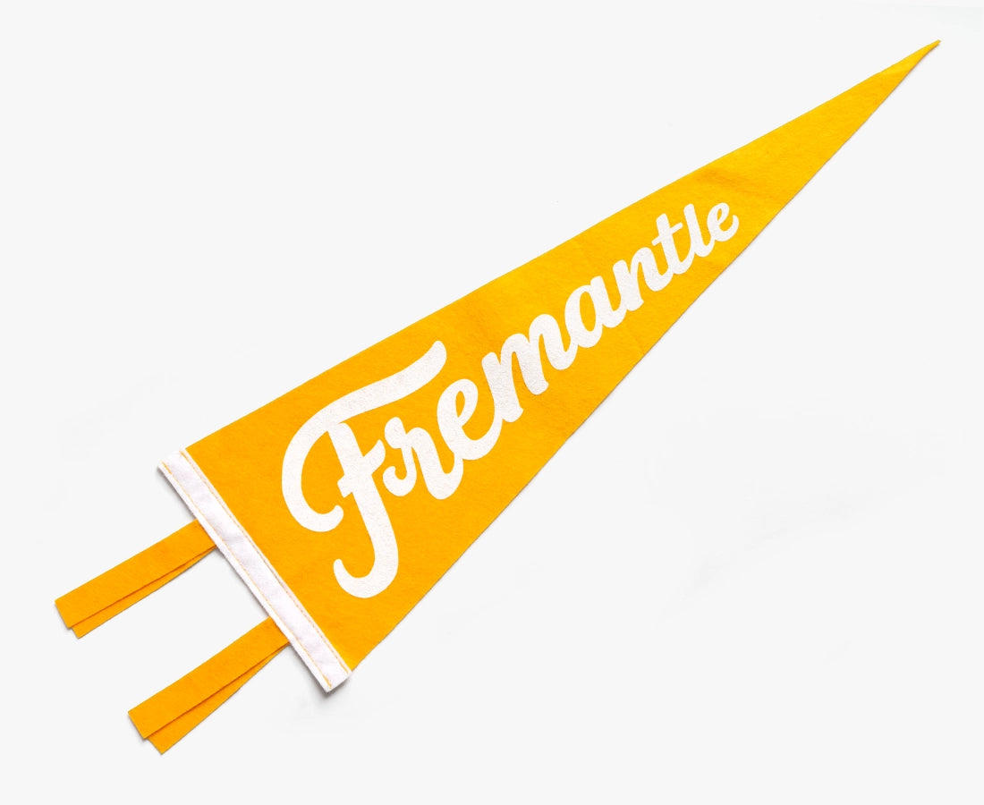 Fremantle Pennant Flag Gold