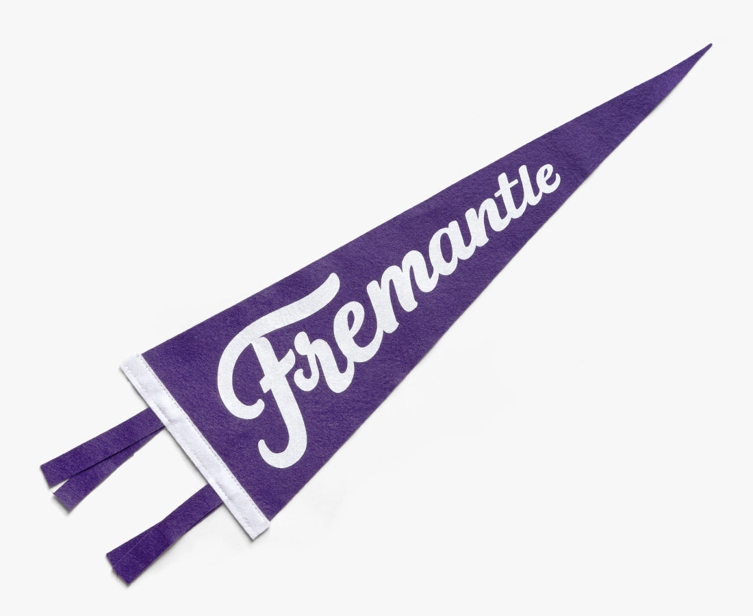 Fremantle Pennant Flag Purple