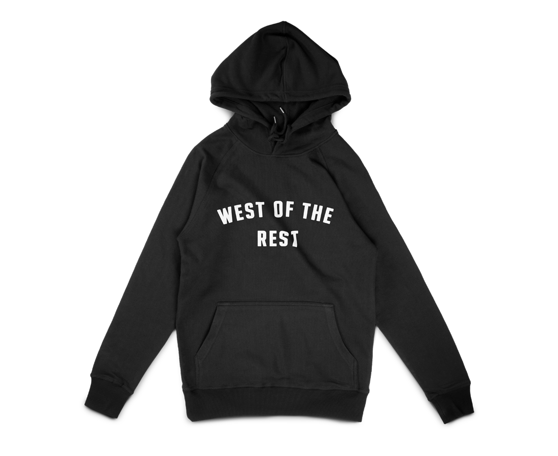 Fremantle 'West Of The Rest' Premium Terry Hoodie Black
