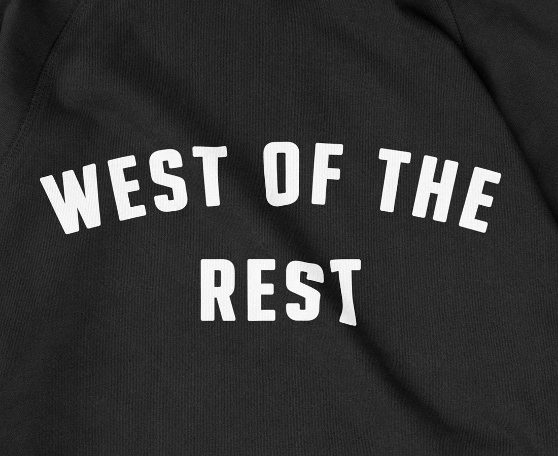 Fremantle 'West Of The Rest' Premium Terry Hoodie Black