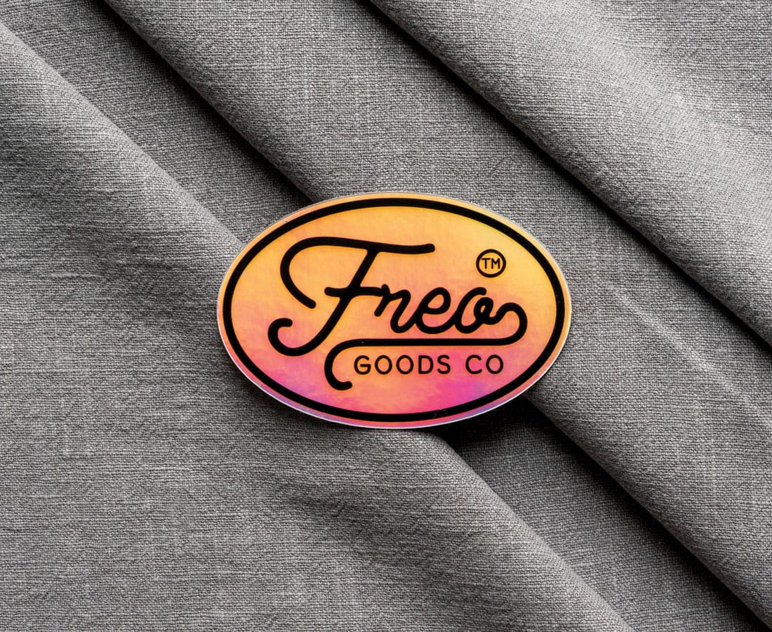'Freo Goods Co' Logo Holo Sticker x Freo Goods Co.