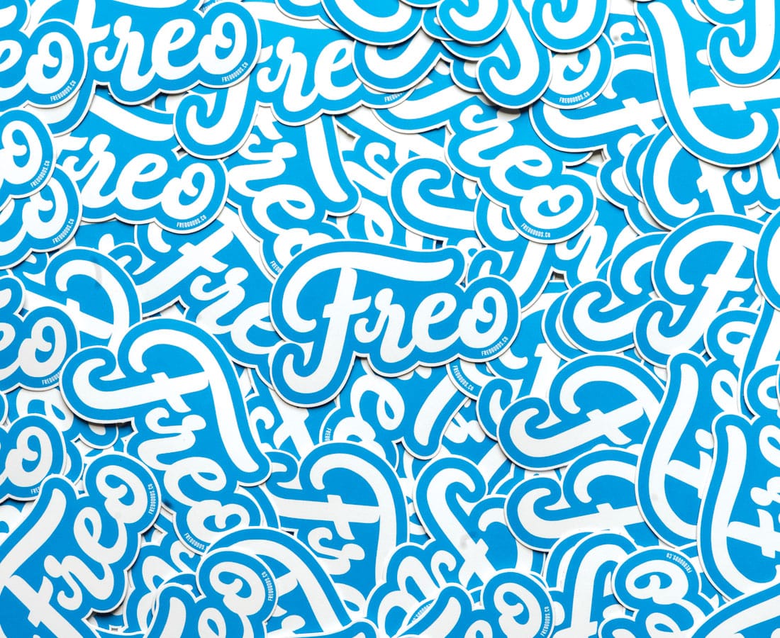 Freo Vinyl Sticker 3.5inch Blue/White