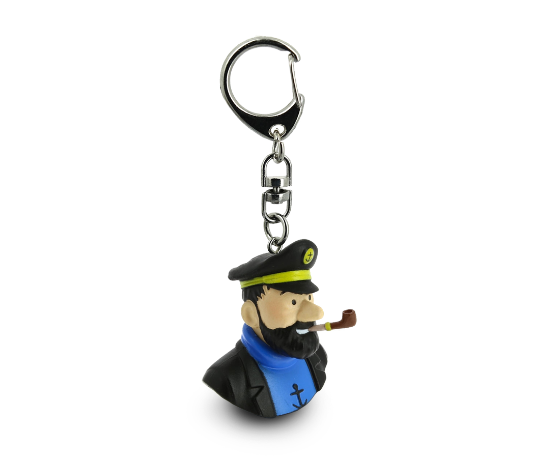 Captain Haddock Bust Keyring. Moulinsart. Compendium Design Store. AfterPay, ZipPay accepted.