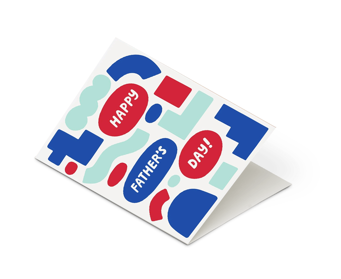The Good Twin - 'Happy Father's Day! (Shapes)' Card