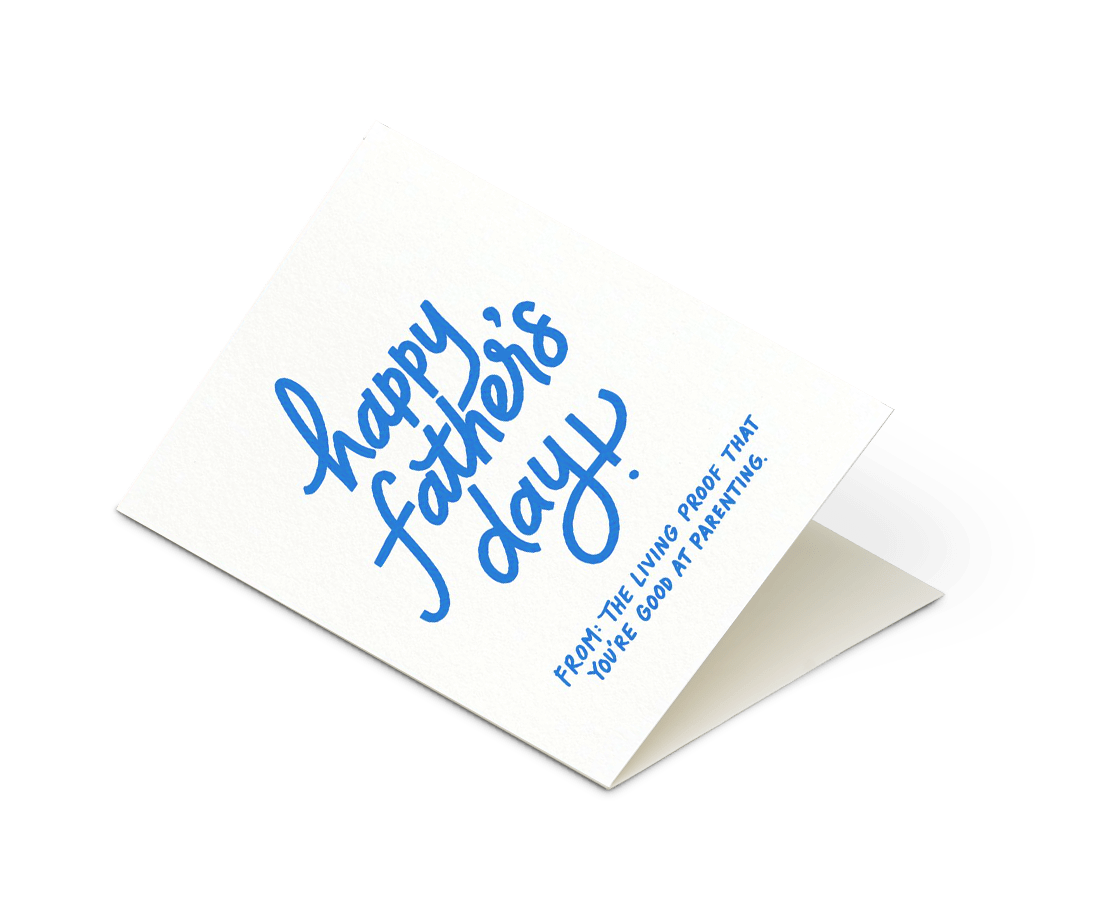 Odd Daughter - 'Happy Father's Day - Living Proof' Card