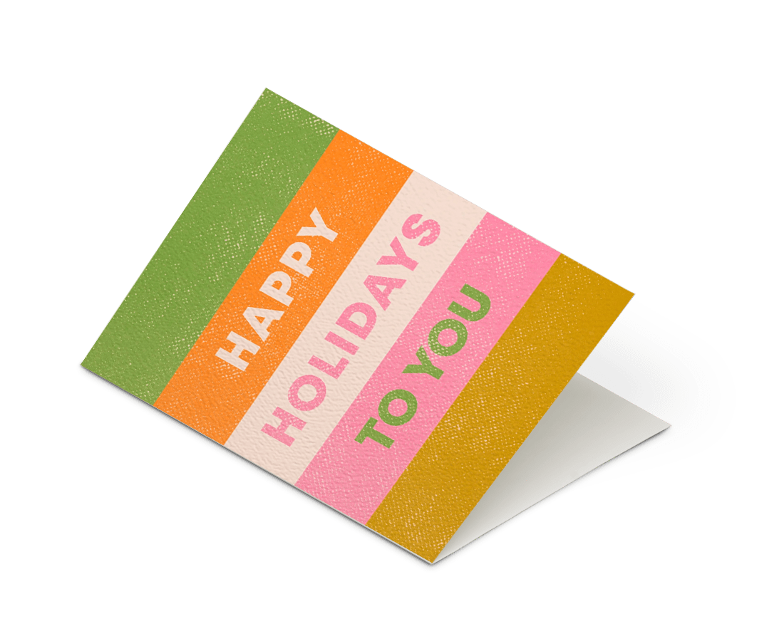 Daydream Prints - 'Happy Holidays To You' Card