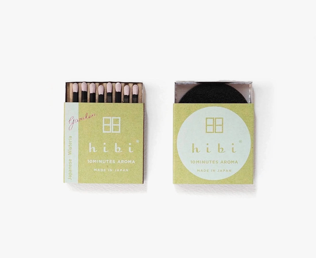 Hibi Scented Self-lighting Incense Sticks — 'Garden' Japanese Wisteria