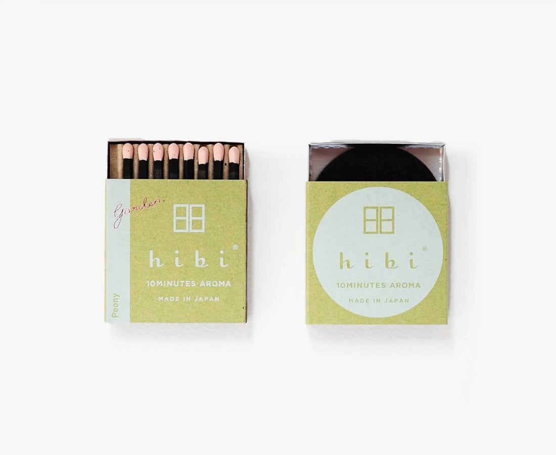 Hibi Scented Self-lighting Incense Sticks — 'Garden' Peony
