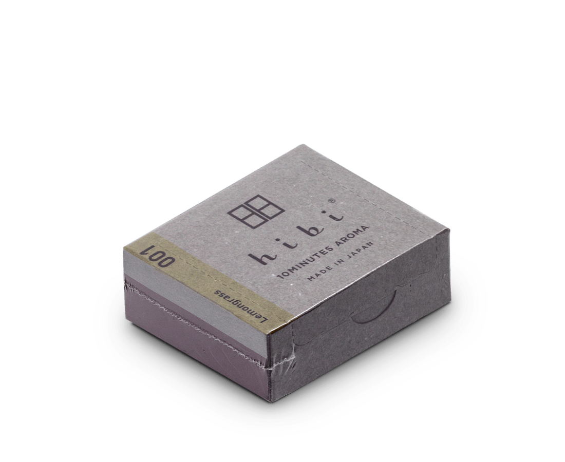 Hibi Scented Self-lighting Incense Sticks - 'Modern' Large box Lemongrass