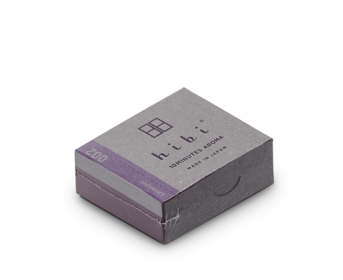 Hibi Scented Self-lighting Incense Sticks - 'Modern' Large box Lavender