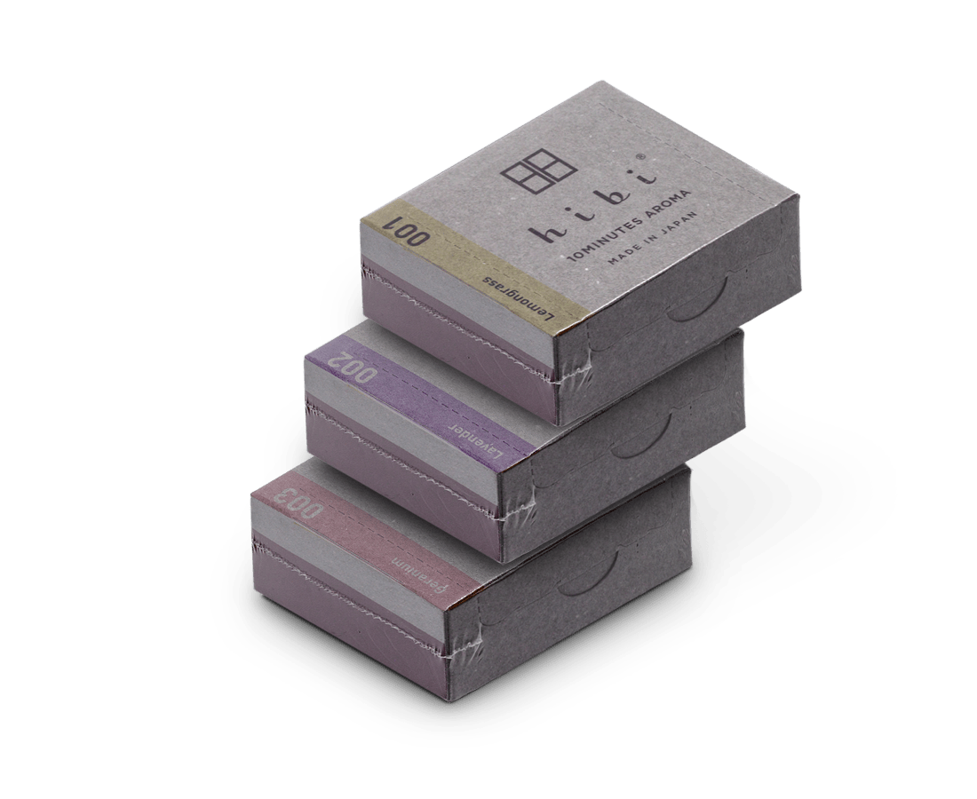 Hibi Scented Self-lighting Incense Sticks - 'Modern' Large box