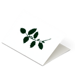 Ola Studio - 'Foil Blocked Christmas Card, Holly Ivory/Green' Card