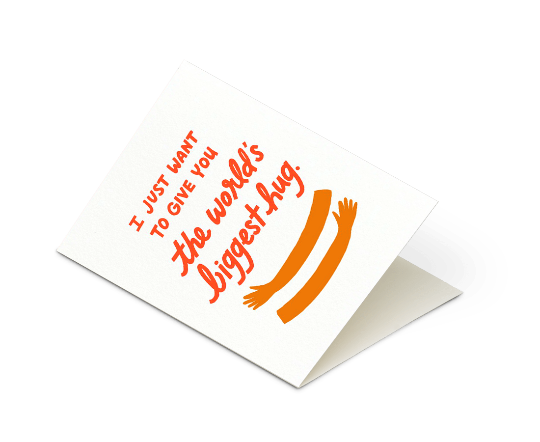 Odd Daughter - 'I just want to give you the world's biggest hug' Card