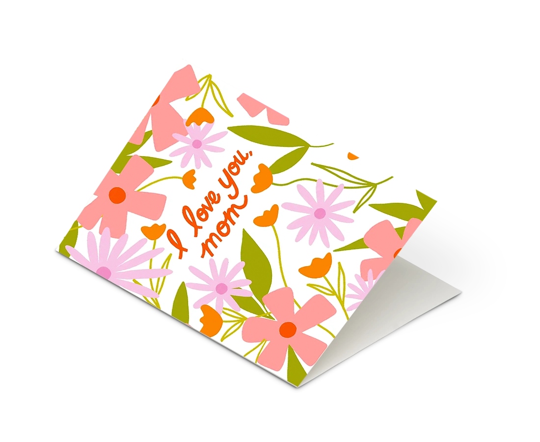 Odd Daughter - 'I love you, mom (White)' Card