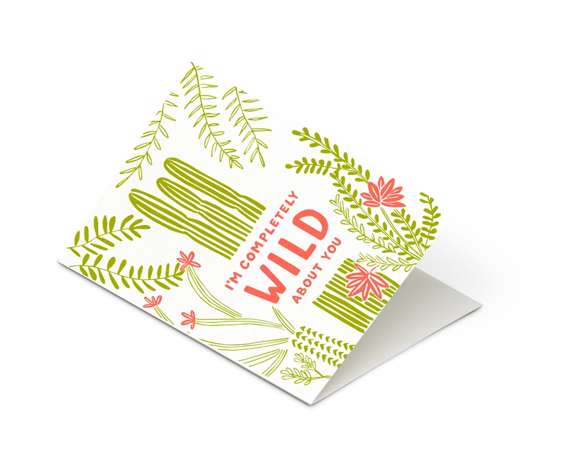 Odd Daughter - 'I'm Completely Wild About You' Card