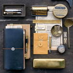 Traveler's Company Japan brass pen case. Traveler's Company Japan. Compendium Design Store. AfterPay, ZipPay accepted.