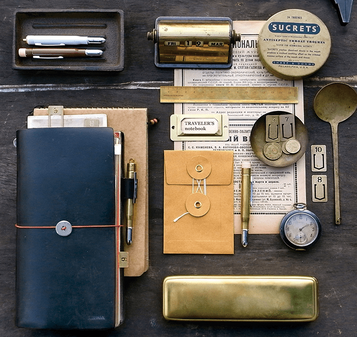 Traveler's Company Japan brass pen case. Traveler's Company Japan. Compendium Design Store. AfterPay, ZipPay accepted.