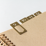 Travelers Company Japan Brass Number Paper Clips Set of 12