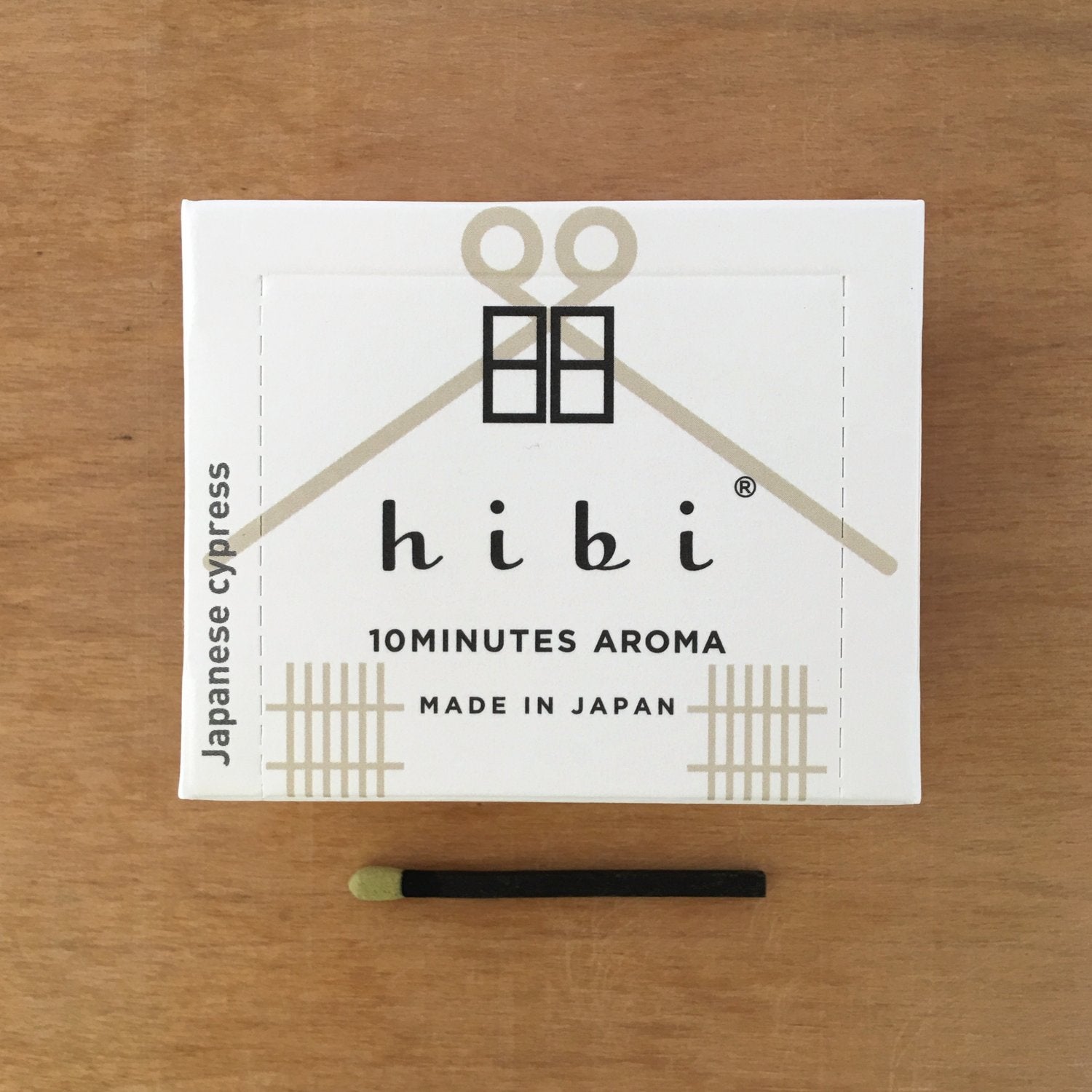 HIBI Scented Self-lighting Incense Sticks Traditional Large box Japanese Cypress