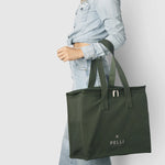 Pelli 'Chill Homie' Large Cooler Bag (Canvas) Dark Jade
