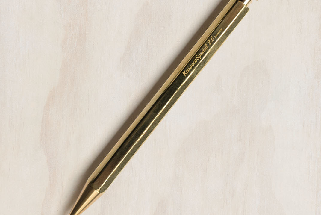 Kaweco Special Mechanical pencil 2mm in brass. Kaweco. Compendium Design Store. AfterPay, ZipPay accepted.